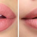lip blushing with blush pink